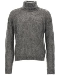 Saint Laurent - Mohair Turtleneck Sweater - Lyst