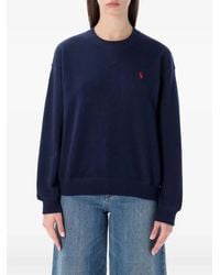 Polo Ralph Lauren - Polo Ralph Lauren Cotton Fleece Crewneck Sweatshirt - Lyst