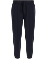 Brunello Cucinelli - Cotton, Cashmere And Silk Joggers - Lyst