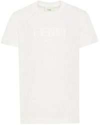 Fendi - T-Shirt With Logo - Lyst