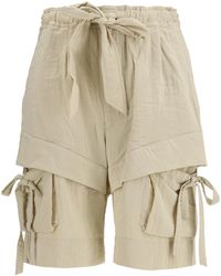 Isabel Marant - Viscose And Cotton Shorts Viscose; Cotton; Polyamide Bermuda - Lyst