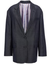 Etro - Oversized Buttoned Outer Jacket - Lyst
