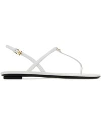 Prada - Leather Thong Sandals - Lyst