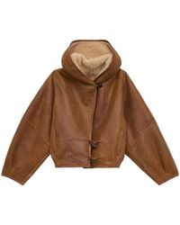 Isabel Marant - Amiel Hooded Shearling Short Coat - Lyst
