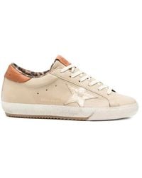 Golden Goose - Super-Star Animal-Print Sneakers - Lyst