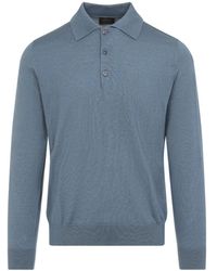 Brioni - Cashmere Long Sleeves Polo - Lyst