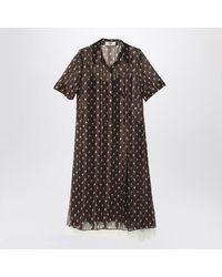 Fendi - Chiffon Chemisier Dress - Lyst