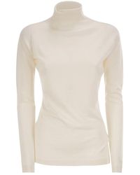 Fabiana Filippi - Cashmere And Silk Roll-Neck Jumper With An Essential Silhouette - Lyst