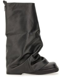 The Attico - Leather Ankle Boots 'Robin' - Lyst