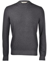 Gran Sasso - Wool Viscose Cashmere Crewneck - Lyst