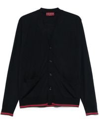 Gucci - Web Detail Wool Cardigan - Lyst