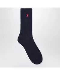 Polo Ralph Lauren - Cotton-Blend Logo Socks - Lyst