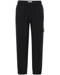 Stone Island - Regular Fit Jogger Trousers With Seasonal Pocket - Lyst