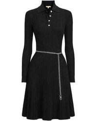 MICHAEL Michael Kors - Michael By Michael Kors Polo Shirt Dress With Belt - Lyst