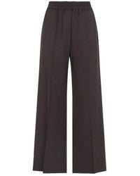 Brunello Cucinelli - Wide Trousers - Lyst