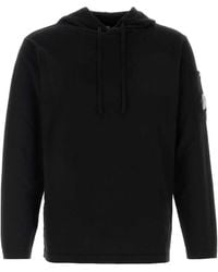 C.P. Company - Cotton Sea Island Hooded Lens Sweater - Lyst
