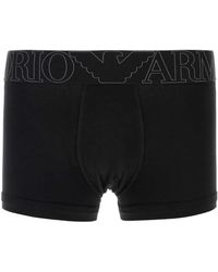 Emporio Armani - Stretch Cotton Boxer - Lyst