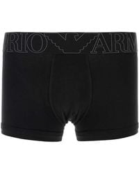 Emporio Armani - Stretch Cotton Boxer - Lyst