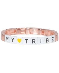 LABEL K - Elastic Bracelet With Block - Lyst