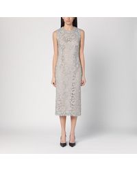 P.A.R.O.S.H. - Light Lace Midi Dress - Lyst