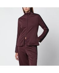 Courreges - Dark/ Two-Tone Zip-Up Sweatshirt - Lyst