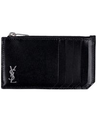 Saint Laurent - Tiny Cassandre Logo Plaque Purse For - Lyst