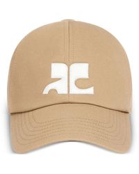Courreges - Courregès Ac Logo Cotton Cap - Lyst