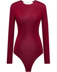 Saint Laurent - Cassandre Backless Bodysuit - Lyst