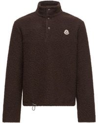 Moncler - Logoed Knitted Sweatshirt - Lyst