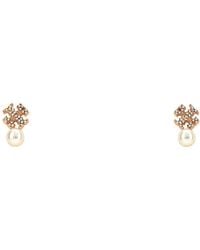 Tory Burch - Moondance Brass Drop Earrings - Lyst