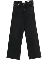 FRAME - "Le Slim Palazzo" High Rise Wide Leg Flare Jeans - Lyst
