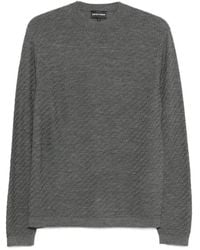 Emporio Armani - Wool Crewneck Sweater - Lyst