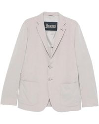 Herno - Buttoned Textured Blazer - Lyst