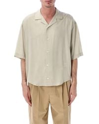 Ami Paris - Ami Paris Boxy Short Sleeve Viscose Shirt - Lyst