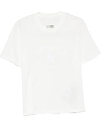 MM6 by Maison Margiela - Logo Cotton T-Shirt - Lyst