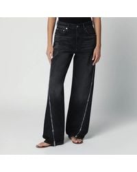 Haikure - Washed Jeans With Zip Detail - Lyst