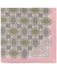 Prada - Printed Cotton Foulard - Lyst