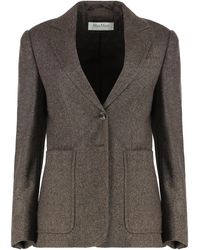 Max Mara - Wool Tweed Jacket - Lyst