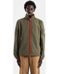 Moncler - Coupe-Vent Nylon Vert Zip Sayan - Lyst