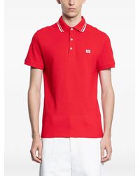 Valentino Garavani - Cotton Piqué Polo Shirt With Vlogo Patch - Lyst