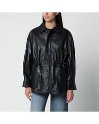 Arma - Maeve Leather Drawstring Jacket - Lyst