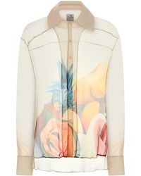 Donde Esteban - Salpicon Silk Chiffon Shirt - Lyst