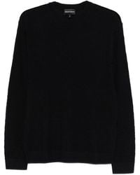 Emporio Armani - Wool Crewneck Sweater - Lyst