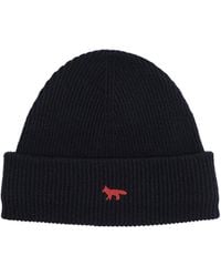 Maison Kitsuné - Maison Kitsuné "Profile Fox" Beanie - Lyst