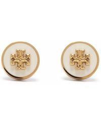 Tory Burch - Stud Earrings Double T - Lyst