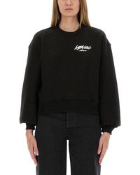 KENZO - Logo Crew Neck Sweatshirt - Lyst