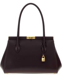 Dolce & Gabbana - Aubergine Leather Everyday Marlene Shoulder Bag - Lyst