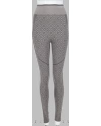 CASABLANCA - Monogram Knit High-Waisted Leggings - Lyst