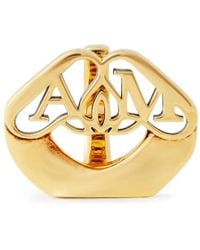 McQueen - Seal Logo Ring - Lyst