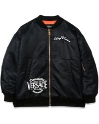 Versace - Mini Embroidered Bomber Jacket - Lyst